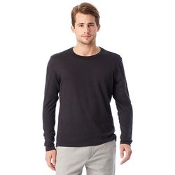 Alternative 5100BP Keeper Long-Sleeve T-Shirt in Black size Large | Cotton Polyester 5100, AA5100