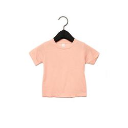 Bella + Canvas 3413B Infant Triblend Short Sleeve T-Shirt in Peach size 6-12MOS B3413B