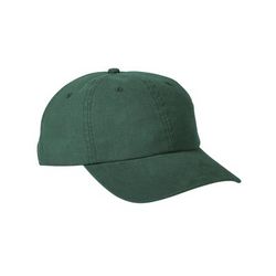 Big Accessories BA610 Heavy Washed Canvas Cap in Bottle Green | Cotton