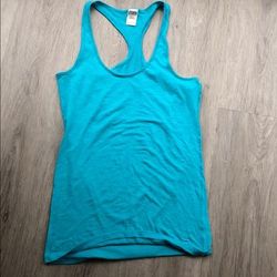 Pink Victoria's Secret Tops | Blue Racerback Tank Top | Color: Blue | Size: S