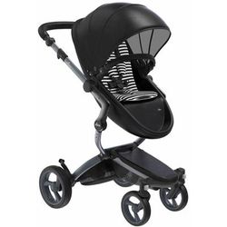 Mima Xari Complete Stroller, Graphite - Black / Black & White