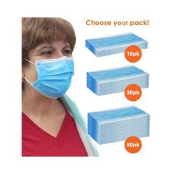 Surgical Style Disposable Face Masks (10-Pack)