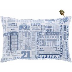 Shepherdswell 18" Square Modern Cotton Pale Blue/White/Blue/Dark Blue/Navy Lumbar Pillow - Boutique Rugs