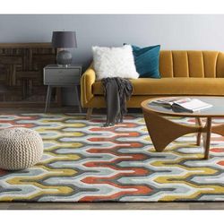 Eleroy 20" Square Modern Cotton Teal Throw Pillow - Boutique Rugs