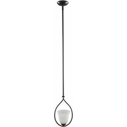 Wytheville 8"L x 8"W x 13"H Rustic Black/White Pendant - Boutique Rugs