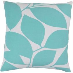 Burwood 18" Square Modern Cotton Mint/Ivory/Light Gray/Seafoam/Sage Throw Pillow - Boutique Rugs