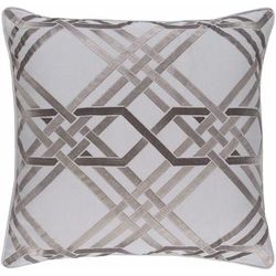 Magheralin 13" x 20" Traditional Light Gray/Taupe Throw Pillow - Boutique Rugs