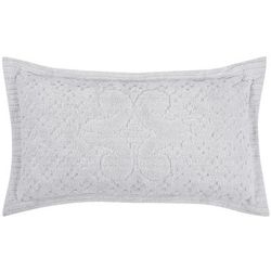 Ashton Collection Tufted Chenille Sham by Better Trends in White (Size STANDARD)