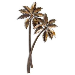 Swaying Double Palms Indoor/Outdoor Wall Art - Frontgate