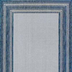 Tanner Indoor/Outdoor Rug - Aqua, 4' 10" x 7' 6" - Frontgate