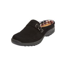 Wide Width Women's The Joy Slip On Mule by Comfortview in Black (Size 10 1/2 W)