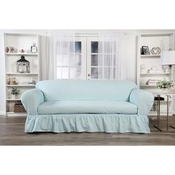 Ruffled 2-Pc. Slipcover by Classic Slipcovers in Blue (Size CHAIR)