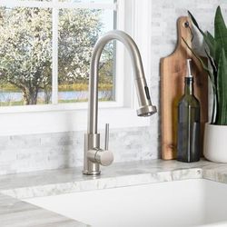 Randolph Morris Kitchen Faucet with Pull Out Spray RMX402-BN