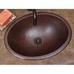 Sierra Copper Classic Collection 19 Inch Bath Sink - Antique SC-CL-19-A