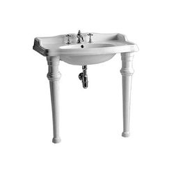 Whitehaus Collection China Series Large Rectangular Console Sink - Widespread Faucet Drilling AR864-GB001-3H