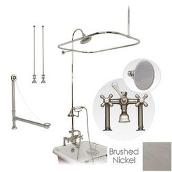 Randolph Morris Clawfoot Tub Rim Mount Shower Enclosure Set SHOWERSET-RM730BN