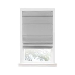 Wide Width Cordless Blackout Roman Window Shade by Achim Home Décor in Grey (Size 29" W 64" L)