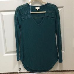 Anthropologie Tops | Anthropologie Long Sleeve Shirt | Color: Blue | Size: Xs