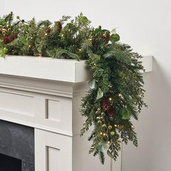 9 ft. Christmas Garland - Majestic Holiday Garland - Frontgate - Outdoor or Indoor Christmas Decorations
