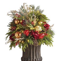 Regal Splendor Urn Filler - Frontgate - Outdoor Christmas Decorations