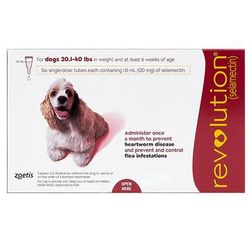 Revolution Medium Dogs 20.1-40lbs (Red) 3 Doses