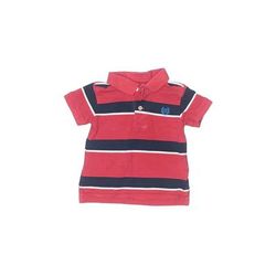 Chaps Short Sleeve Polo Shirt: Red Tops - Size 12 Month