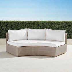 Pasadena II Modular Sofa in Dove Wicker - Sunbrella Rain, Rain Gingko - Frontgate