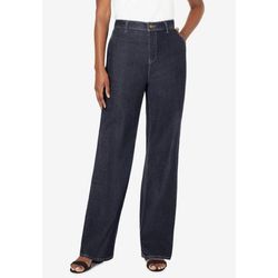 Plus Size Women's True Fit Stretch Denim Wide Leg Jean by Jessica London in Indigo (Size 24 W) Jeans