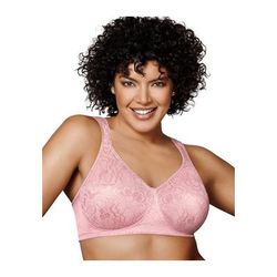Plus Size Women's 18 Hour Ultimate Lift & Support Wirefree Bra by Playtex in Peach (Size 36 B)