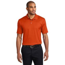 Port Authority K528 Performance Fine Jacquard Polo Shirt in Autumn Orange size XS | Polyester