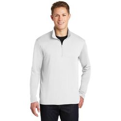Sport-Tek ST357 PosiCharge Competitor 1/4-Zip Pullover T-Shirt in White size Medium | Polyester