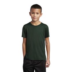 Sport-Tek YST420 Youth Posi-UV Pro Top in Forest Green size Large | Polyester