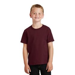 Port & Company PC54Y Youth Core Cotton Top in Maroon size XS | Polyester Blend