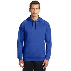 Sport-Tek ST250 Tech Fleece Hooded Sweatshirt in True Royal Blue size XS | Polyester