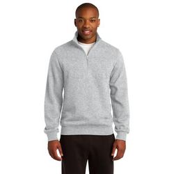 Sport-Tek ST253 1/4-Zip Sweatshirt in Heather size XL | Cotton Blend