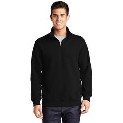 Sport-Tek ST253 1/4-Zip Sweatshirt in Black size Medium | Fleece