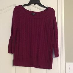 American Eagle Outfitters Sweaters | American Eagle Cable Knit Sweater | Color: Pink | Size: M