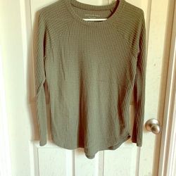 American Eagle Outfitters Tops | American Eagle Plush Top | Color: Green | Size: Xs