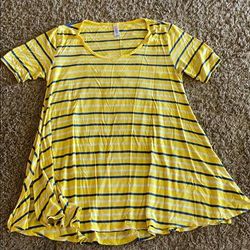 Lularoe Tops | Lularoe Super Soft Top | Color: Blue/Yellow | Size: S