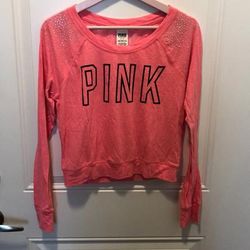 Pink Victoria's Secret Tops | Bright Coral Colored Girly Pink Top | Color: Pink/Red | Size: S