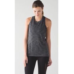 Lululemon Athletica Tops | Lululemon Barry’s Work The Circuit Muscle Tank Top | Color: Black/Gray | Size: 4