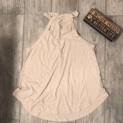 American Eagle Outfitters Tops | Cut Out Tank | Color: Cream | Size: M