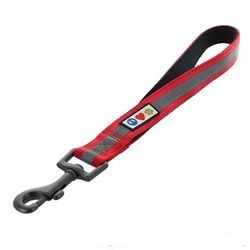 Reflective Red Training Padded Handle Short Leash for Dogs, 1 ft., Large