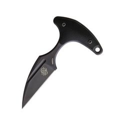 Bastinelli Creations Innocent Push Dagger Knives 3.5in Overall 1.88in Black Pvd Coated Bohler N690 SS Wharncliffe Blade Black G10 Handle Black Kydex