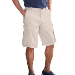 Men’s Big & Tall Ranger Stacked Cargo 12 Pocket Short by Boulder Creek in Stone (Size 52)
