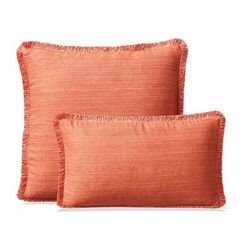 Marilia Silk Decorative Pillow Covers - Sunset, 20" sq. Sunset, Individual - Frontgate