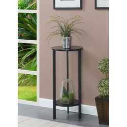 Graystone 31 inch Plant Stand in Black - Convenience Concepts 111253BLBL