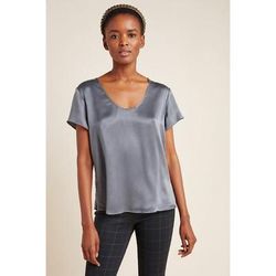 Anthropologie Tops | Anthropologie Lucy Silk Tee | Color: Gray | Size: Xs