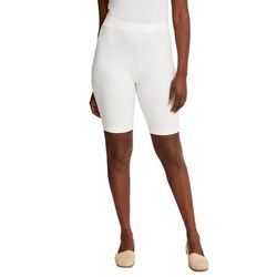 Plus Size Women's Everyday Bike Short by Jessica London in White (Size 18/20)