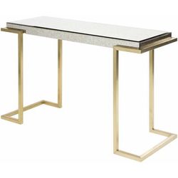 Rimus 31"H x 47"W x 16"D Modern Console Table Gold/Silver Furniture Piece - Hauteloom